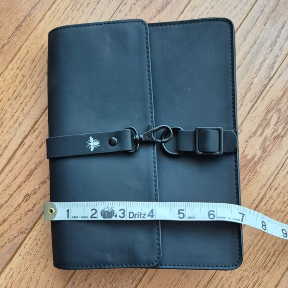 DIOR Bee Pouch Makeup Case Organizer Bag Black Lined Lobster Closure - Picture 11 of 13